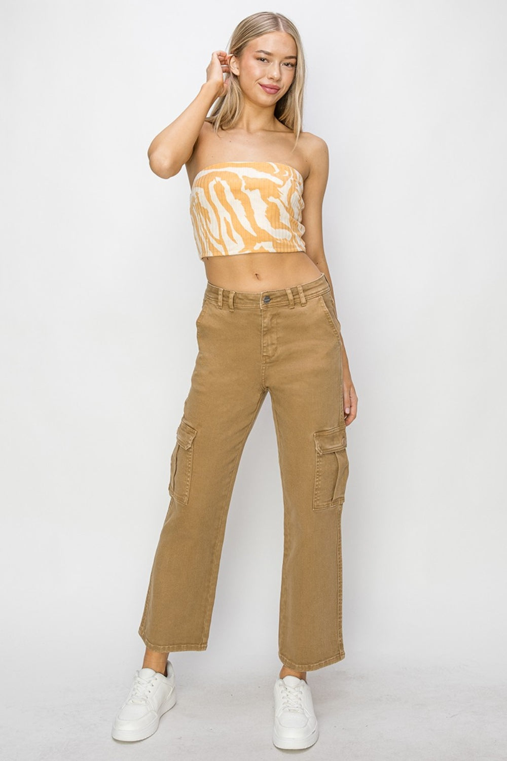 Risen Bethany High Rise Cargo Jeans