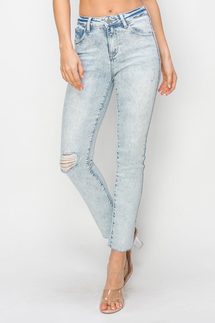 Risen Impulse High Rise Distressed Skinny Jeans