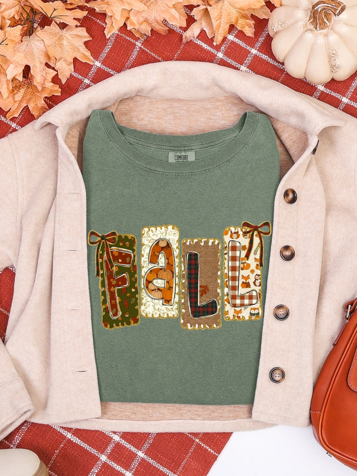 Comfort Colors Preppy Plaid Fall T-Shirt