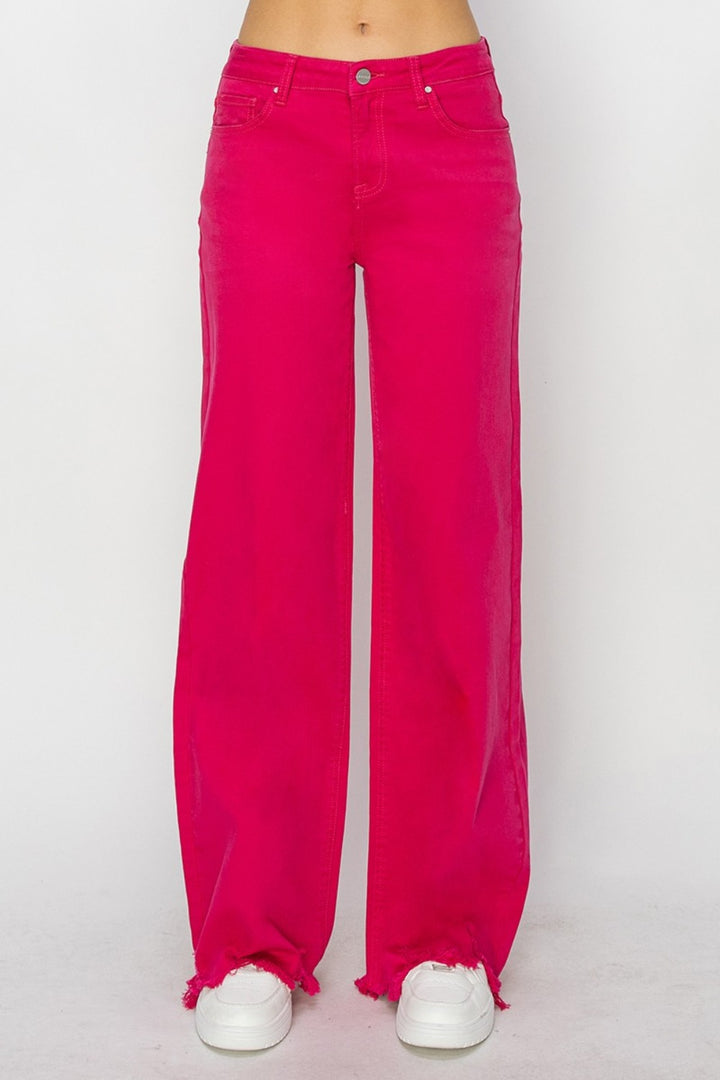 RISEN Pop High Rise Wide Leg Jeans