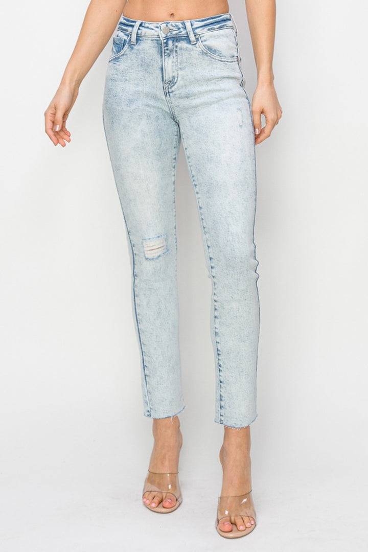 Risen Impulse High Rise Distressed Skinny Jeans