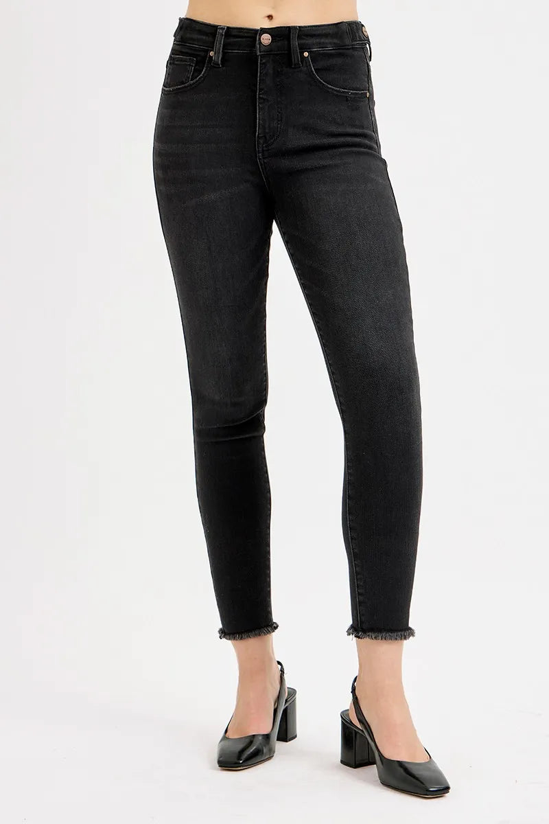 Tummy Control High Rise Slim Flare Jeans main image 1