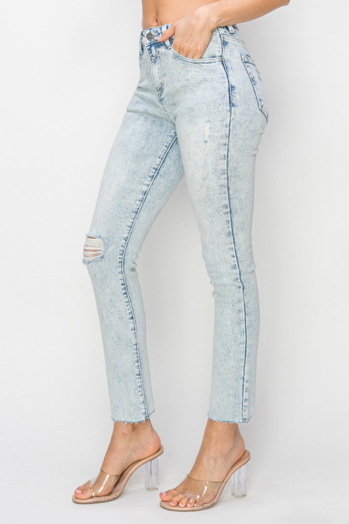 Risen Impulse High Rise Distressed Skinny Jeans