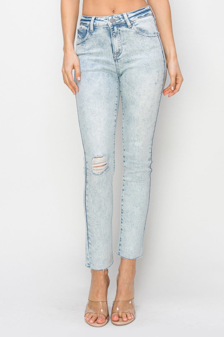 Risen Impulse High Rise Distressed Skinny Jeans