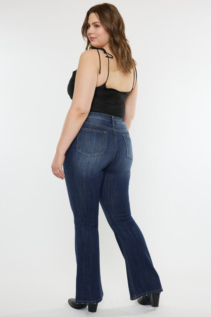 Kancan Amanda Mid Rise Slim Flare Jeans