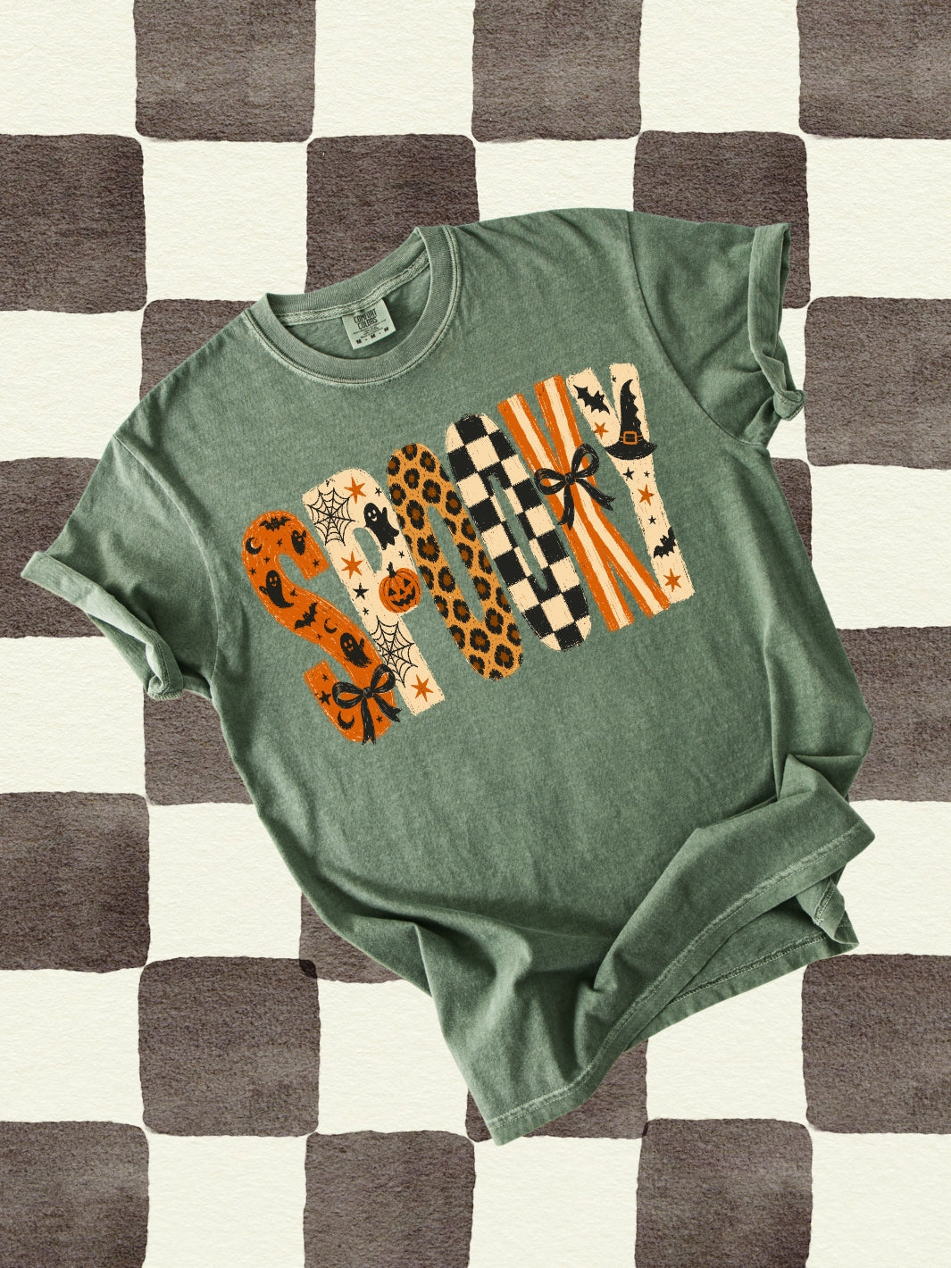 Retro Spooky Halloween Comfort Colors Graphic Tee