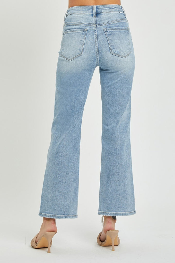 RISEN Megan High Rise Straight Jeans