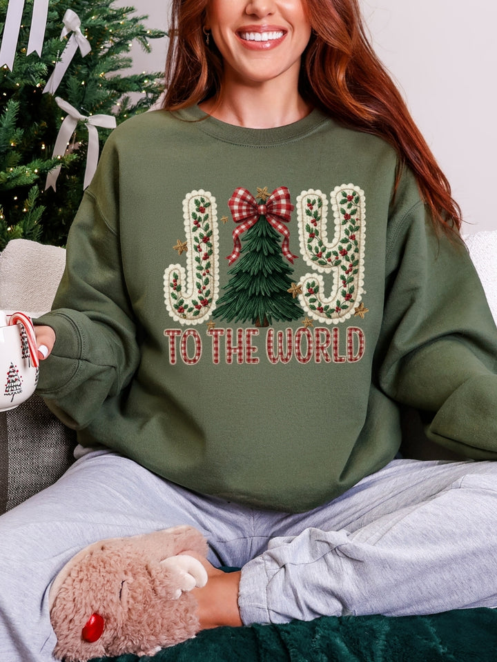 Gildan Christmas Floral Joy Sweatshirt