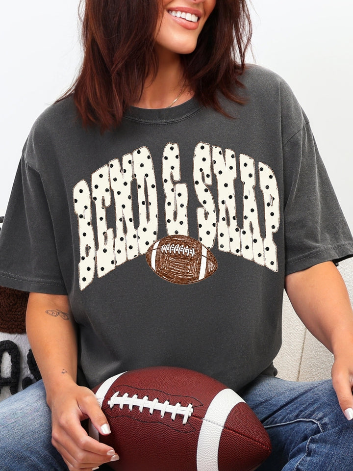 Retro Polka Dots Bend &amp; Snap Comfort Colors Graphic Tee