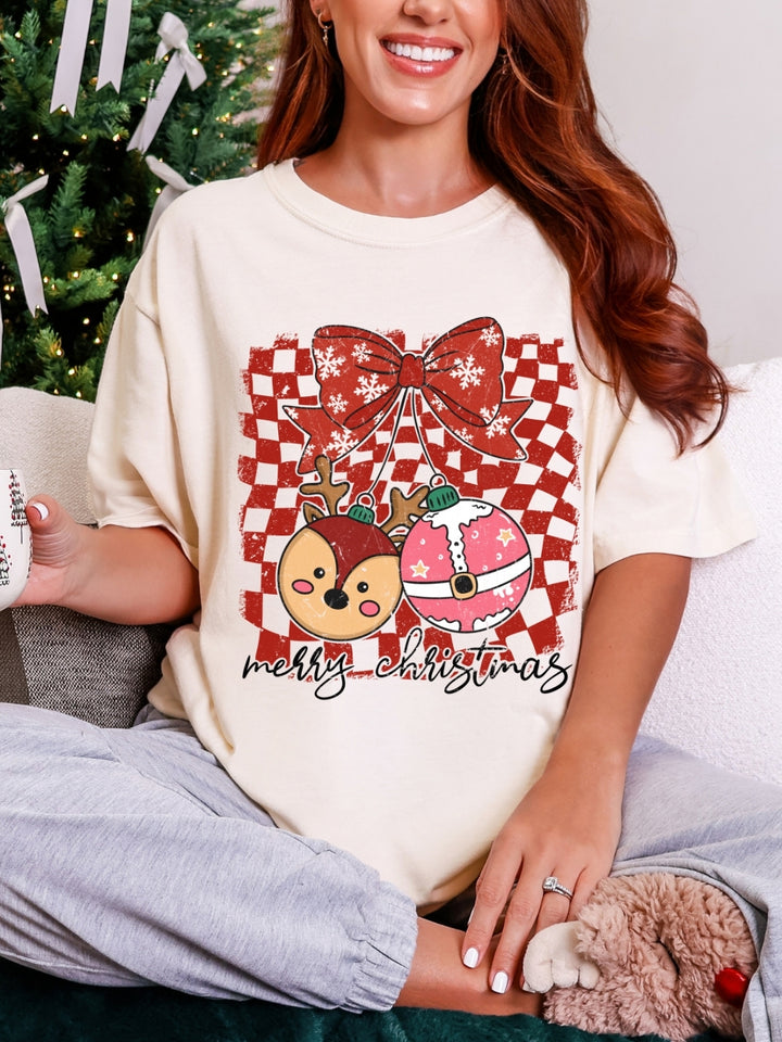 Comfort Colors Retro Merry Christmas T-Shirt