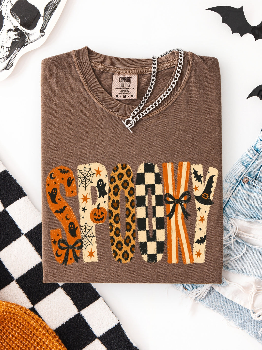 Retro Spooky Halloween Comfort Colors Graphic Tee