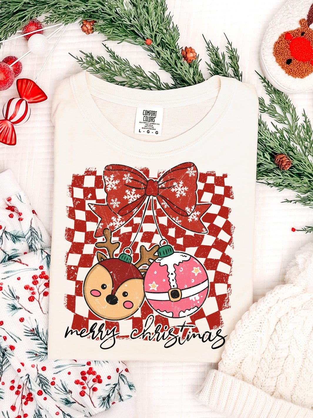 Comfort Colors Retro Merry Christmas T-Shirt