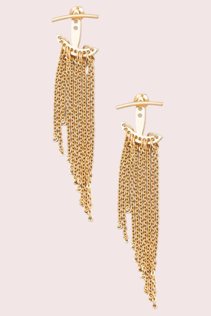 Mini Chain Dangle Fringe Earrings