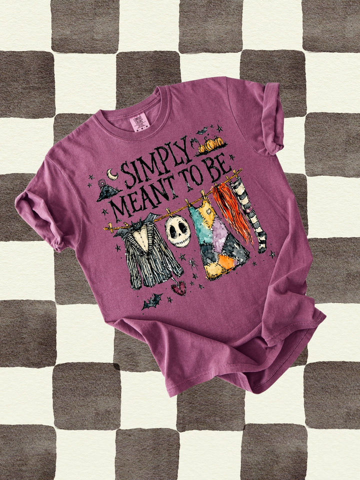 Retro Spooky Meant To Be Comfort Colors Graphic Tee