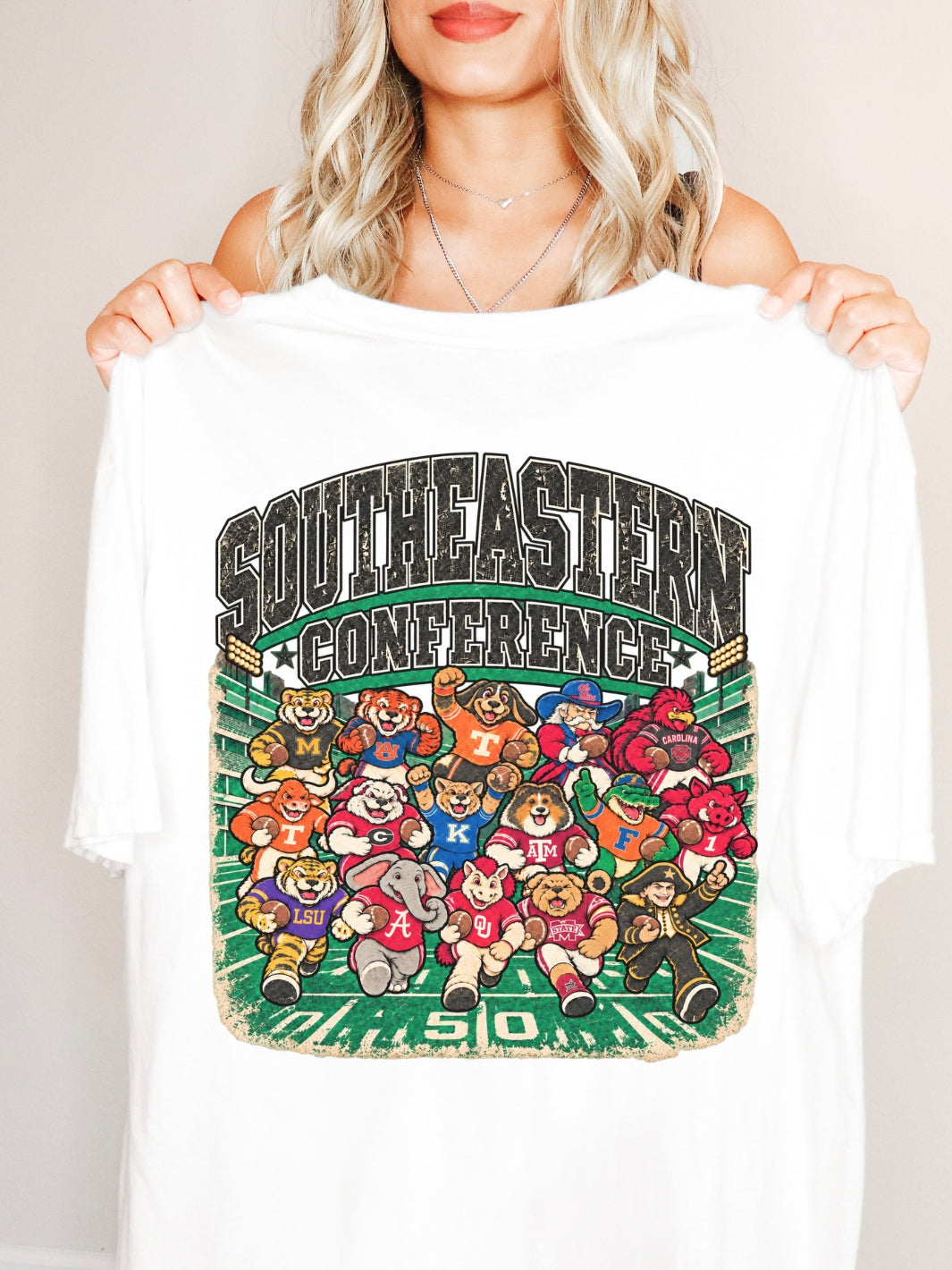 Retro Southeastern Conference Game Day Comfort Colors Graphic Tee