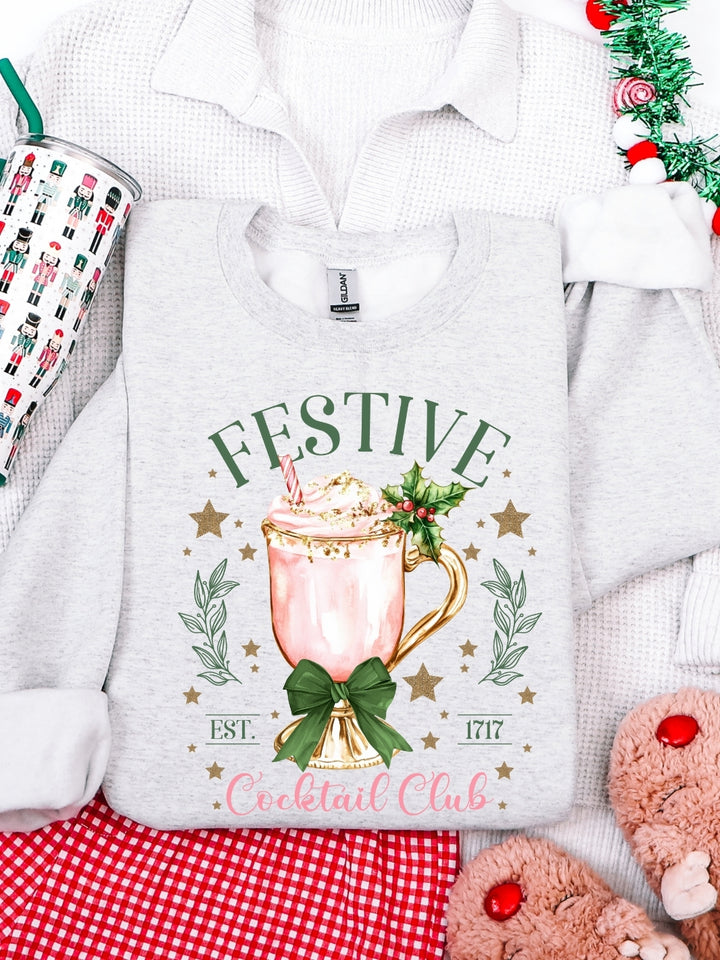 Gildan Christmas Festive Cocktail Sweatshirt