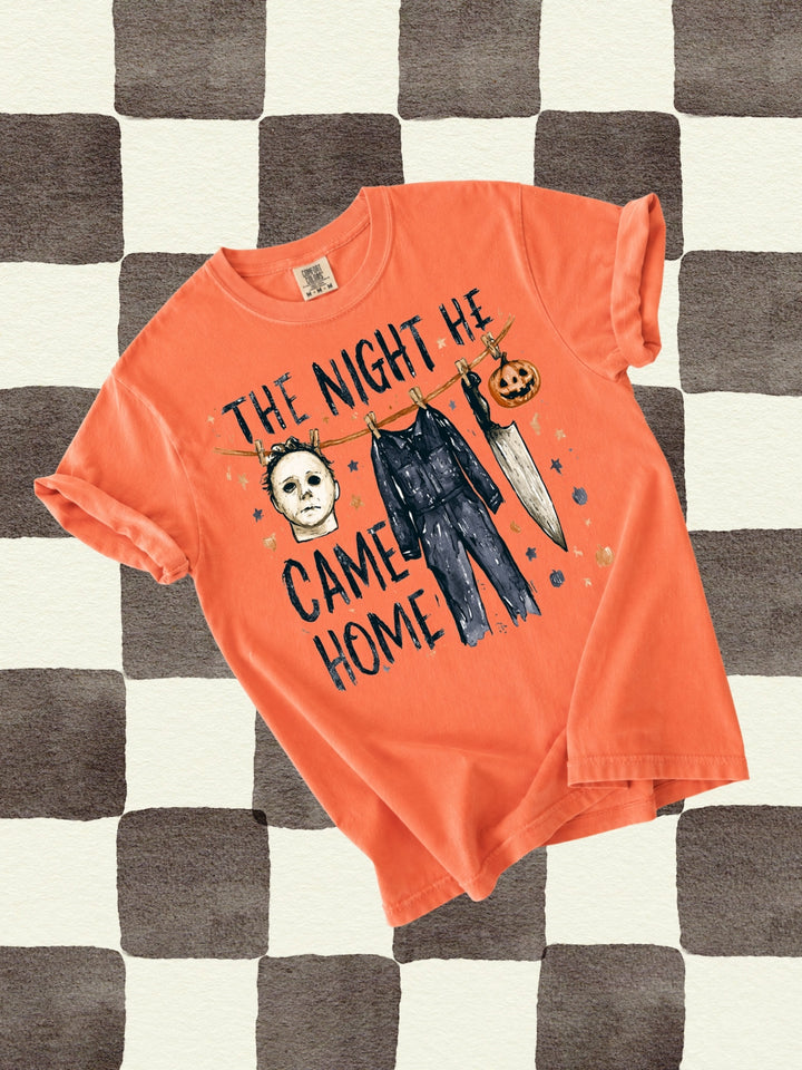 Retro Spooky The Night He Comfort Colors Graphic Tee