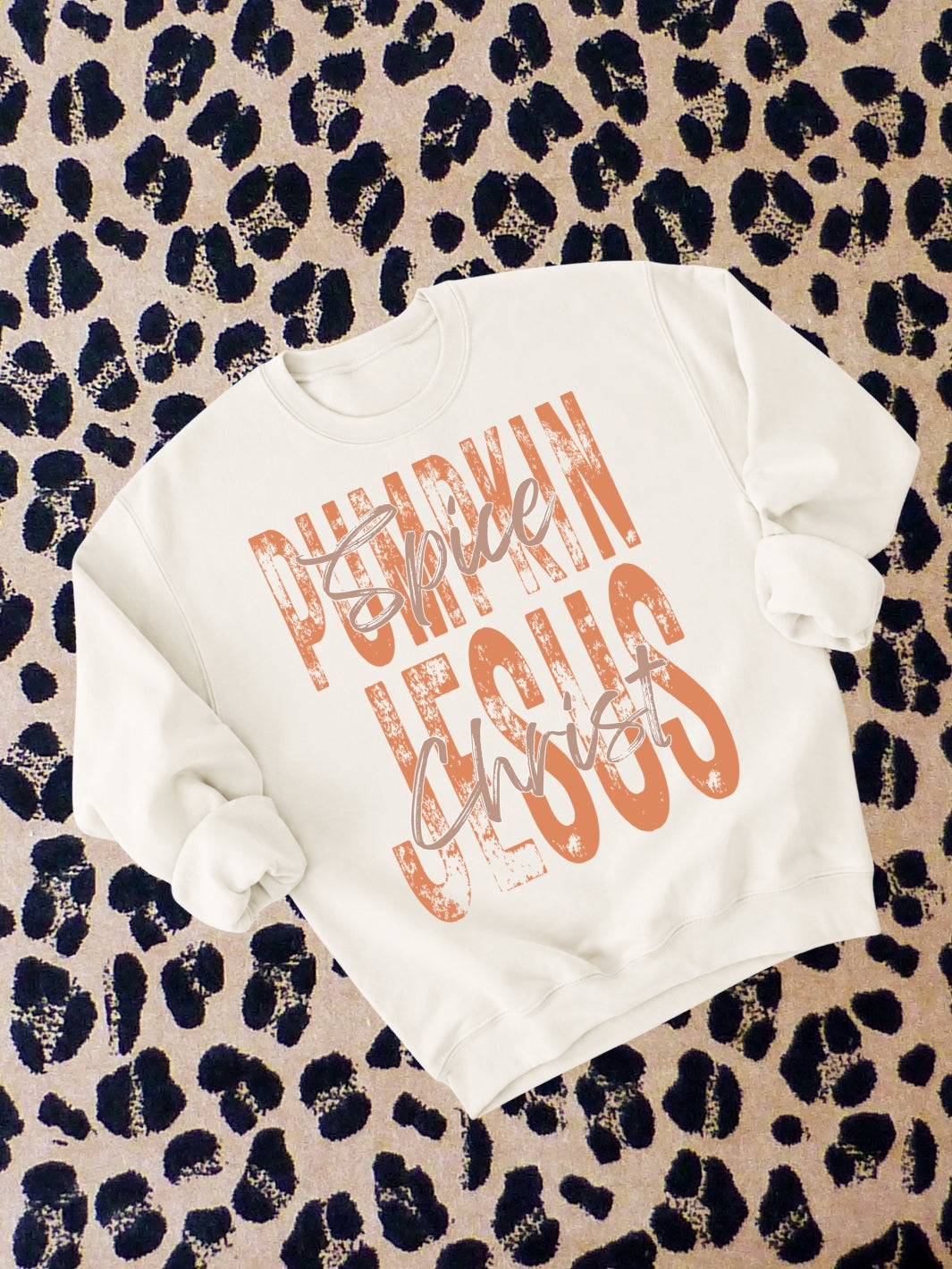 Retro Pumpkin Spice Graphic Crewneck Sweatshirt