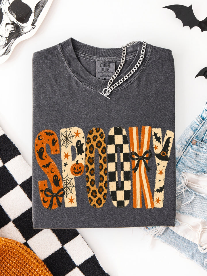 Retro Spooky Halloween Comfort Colors Graphic Tee