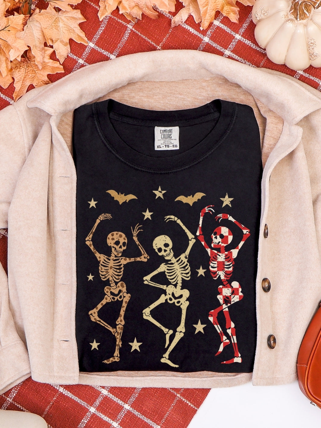 Comfort Colors Fall Dancing Skeletons T-Shirt