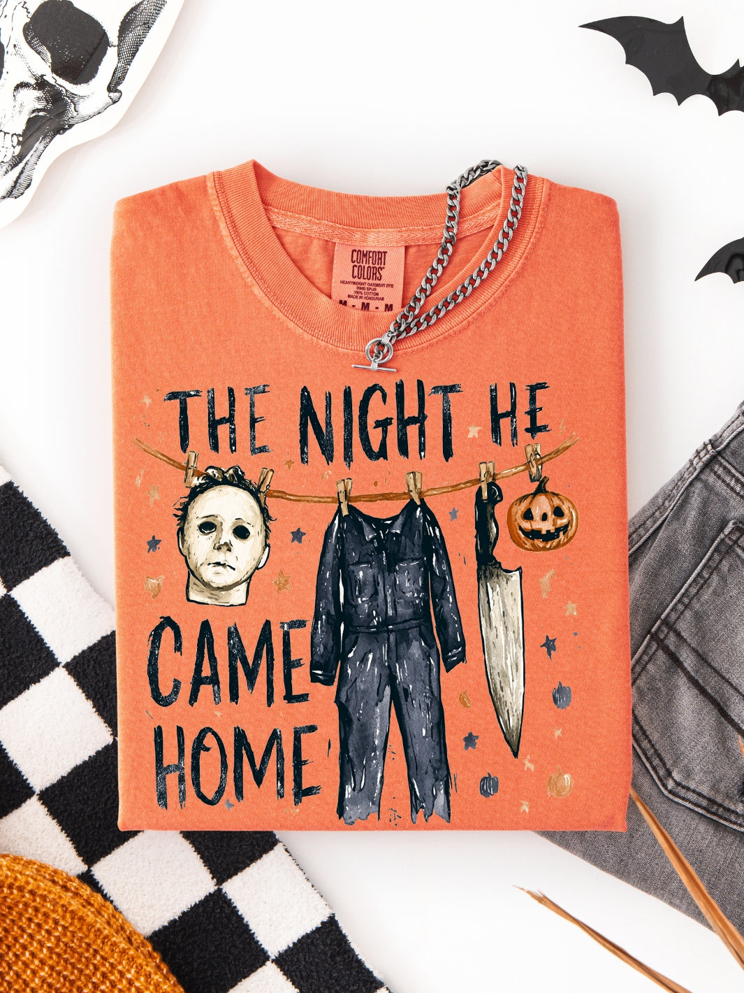 Retro Spooky The Night He Comfort Colors Graphic Tee