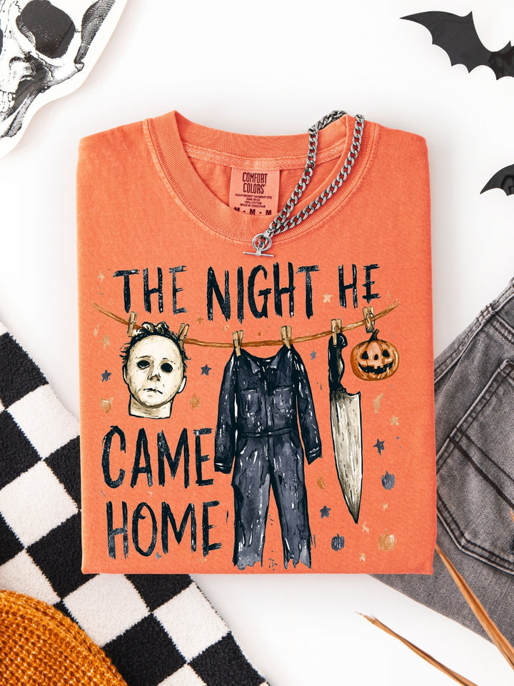 Retro Spooky The Night He Comfort Colors Graphic Tee