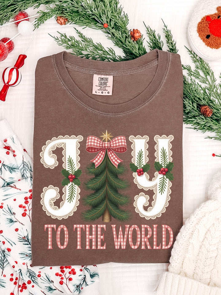 Comfort Colors Preppy Joy Christmas T-Shirt