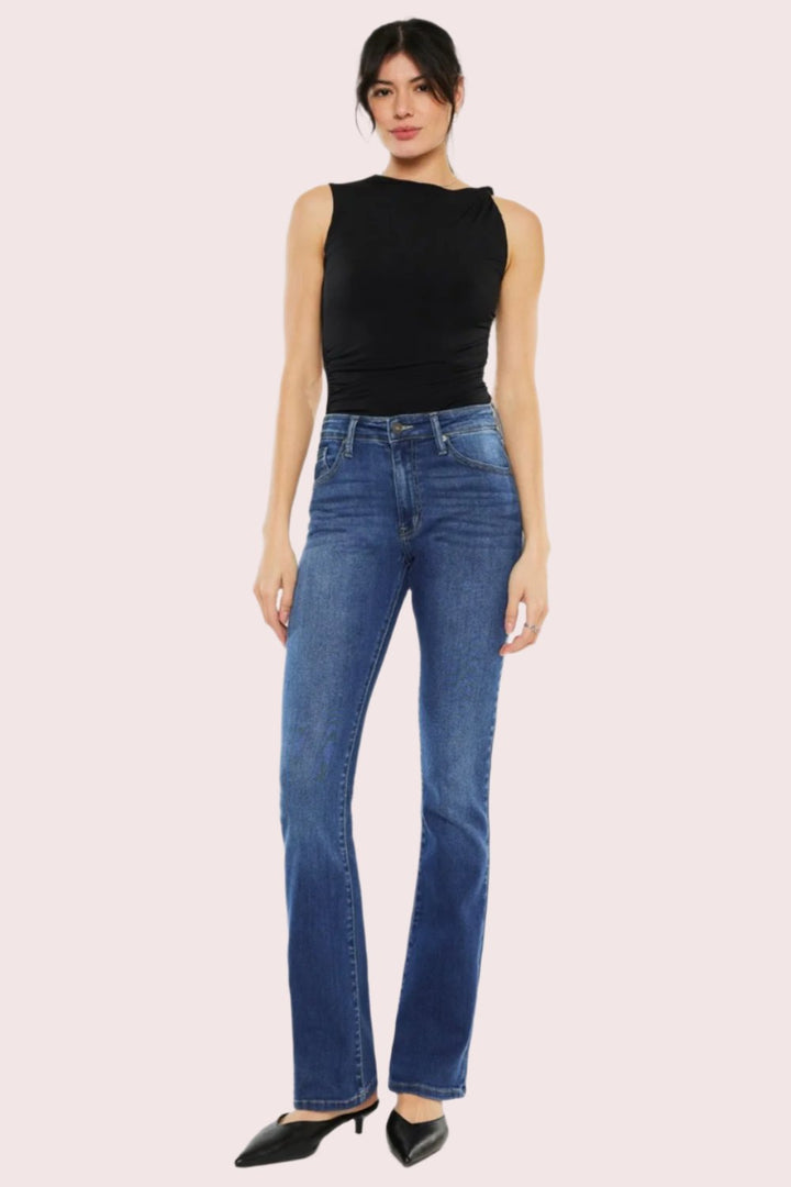 Kancan Laine High Rise Slim Bootcut Jeans