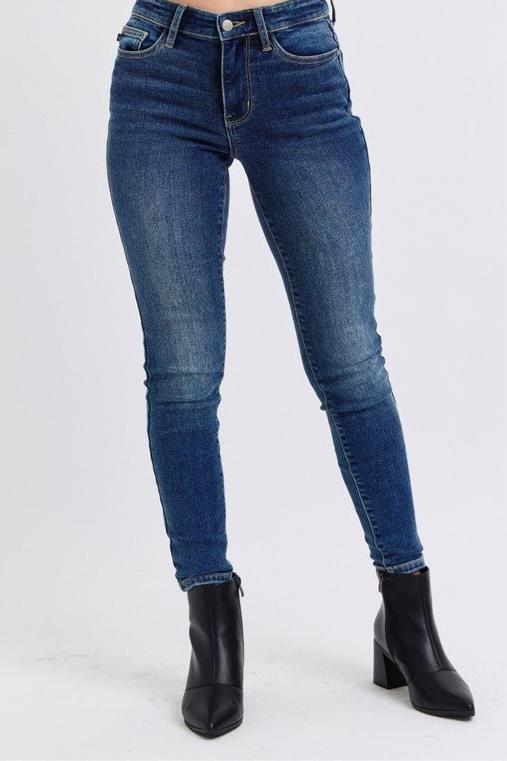 Judy Blue Kandis Mid-Rise Waist Skinny Jeans