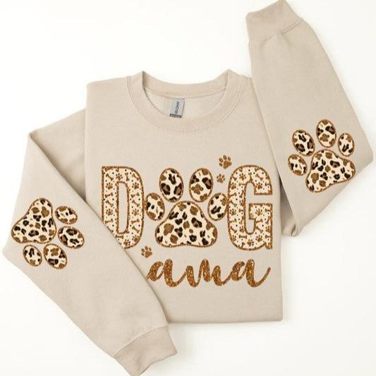 Dog Mama Leopard Printed Sweatshirts