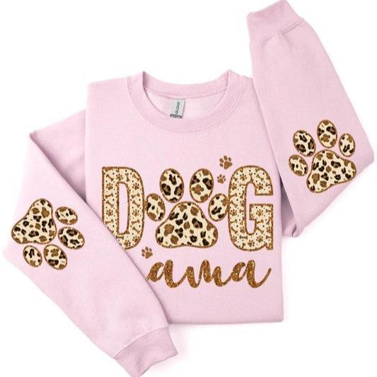 Dog Mama Leopard Printed Sweatshirts