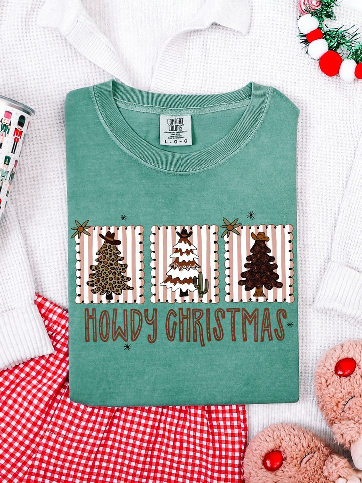 Comfort Colors Western Howdy Christmas T-Shirt
