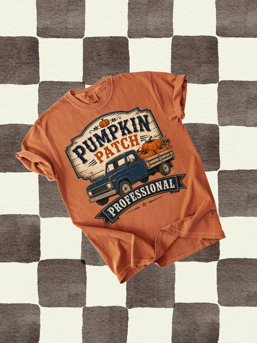 Retro Fall Pumpkin Patch Comfort Colors Graphic Tee