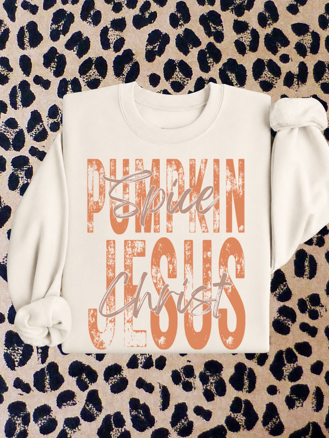 Retro Pumpkin Spice Graphic Crewneck Sweatshirt