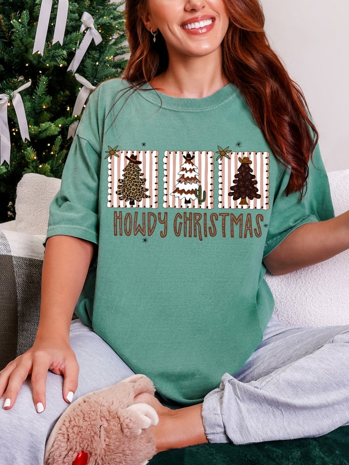 Comfort Colors Western Howdy Christmas T-Shirt
