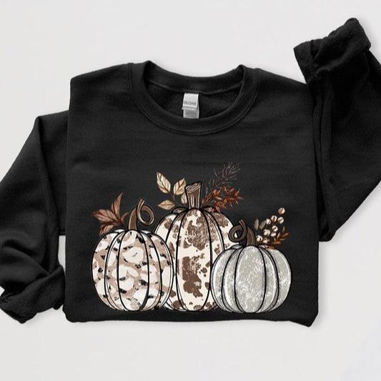 Animal Print Pumpkin Sweatshirts