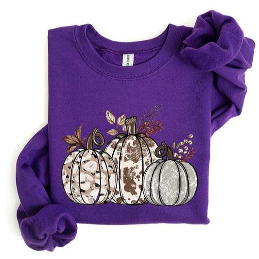 Animal Print Pumpkin Sweatshirts