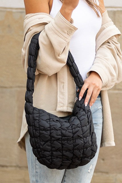 Dale Quilted Puffer Shoulder Bag