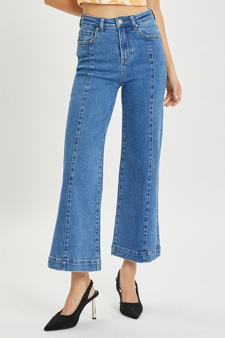 RISEN Lyla High Rise Wide Leg Jeans