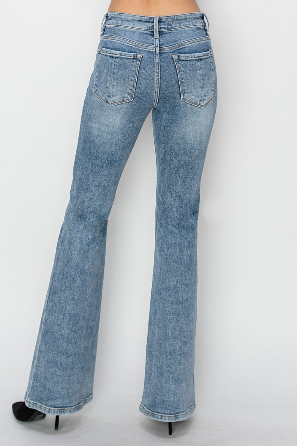 RISEN Belly Mid Rise Bootcut Jeans