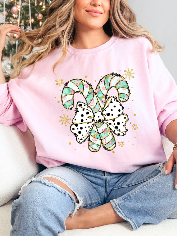 Candy Cane Christmas Sweatshirt