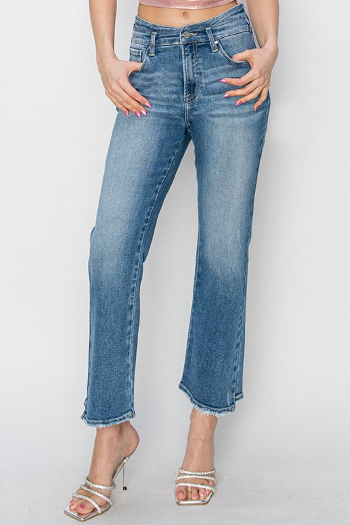 RISEN Remi High Rise Slim Straight Jeans