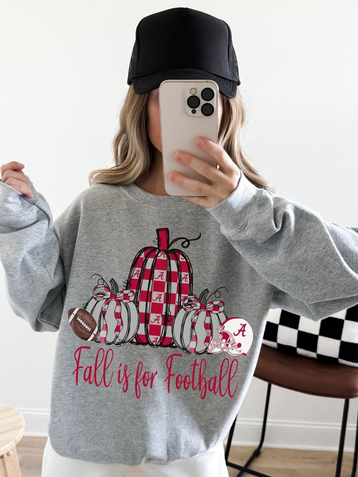 Retro Preppy Alabama Football Graphic Crewneck Sweatshirt