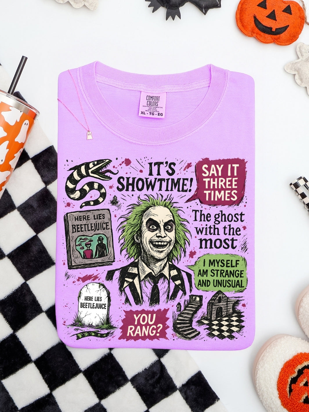 Retro Its Showtime Halloween Comfort Colors Graphic Tee