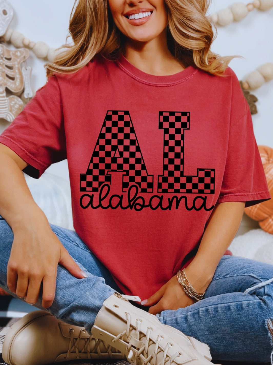 Comfort Colors Checkered Alabama T-Shirt