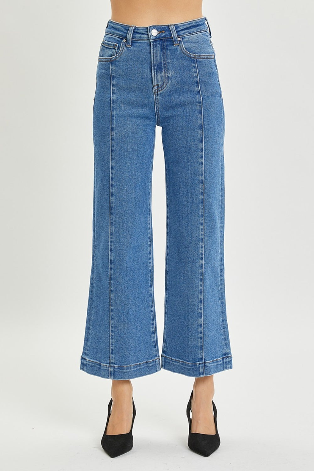 RISEN Lyla High Rise Wide Leg Jeans