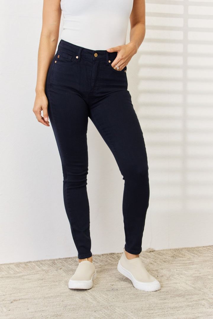 Judy Blue Tara Garment Dyed Tummy Control Skinny Jeans