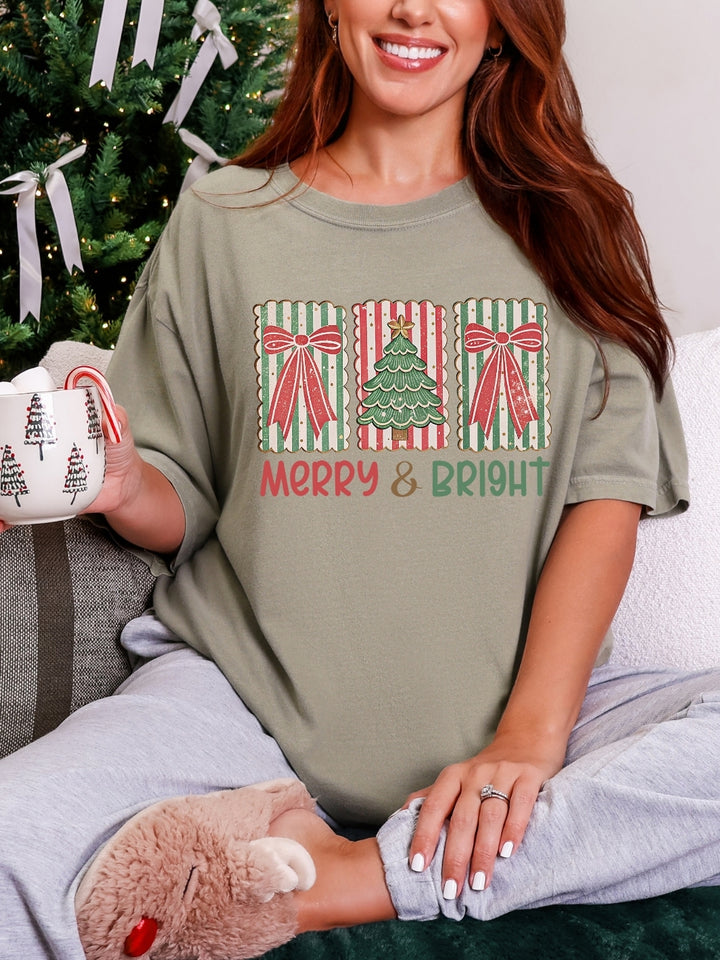 Comfort Colors Retro Merry & Bright T-Shirt