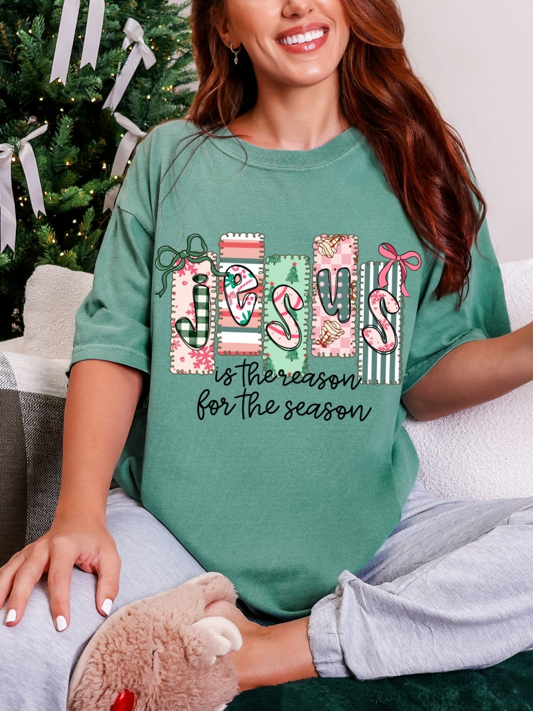 Comfort Colors JESUS Is The Reason Christmas T-Shirt