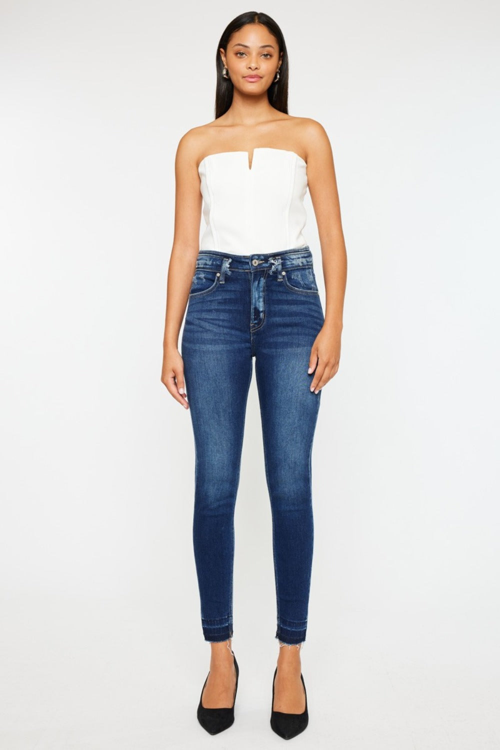 Kancan Claire High Rise Ankle Skinny Jeans